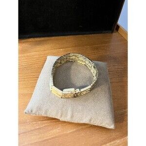 Vintage Rossa 1959 Gold-Tone Wide Chain & Bar Link Bracelet Mid Century Design